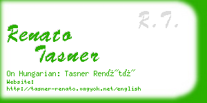 renato tasner business card